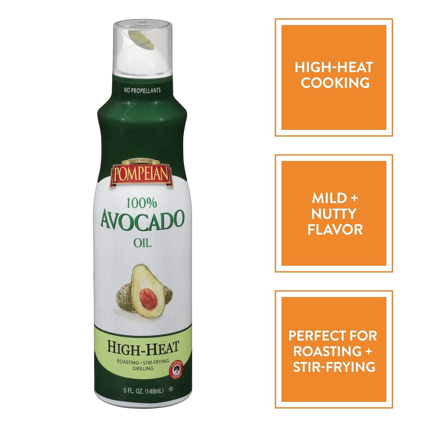 image:imagePompeian 100 Avocado Oil Cooking Spray Mildly Nutty Flavor No Propellant 5 Fl Oz