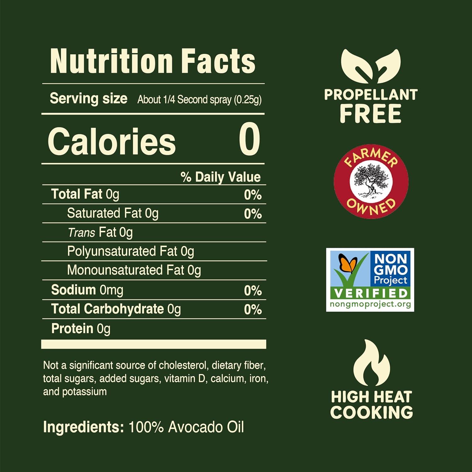 image:imagePompeian 100 Avocado Oil Cooking Spray Mildly Nutty Flavor No Propellant 5 Fl Oz