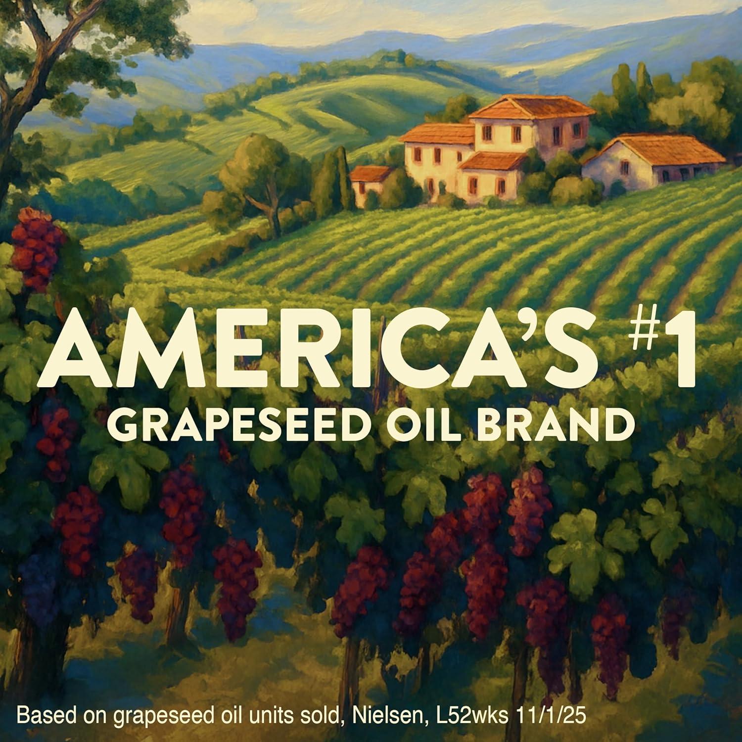 image:imagePompeian 100 Grapeseed Oil Light and Subtle Flavor 24 Fl Oz Pack of 668 Fl Oz Pack of 1