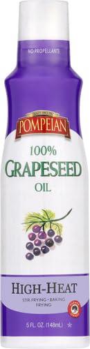 image:imagePompeian 100 Grapeseed Oil NonStick Cooking Spray Perfect for StirFrying Grilling and Sauteing Naturally Gluten Free NonGMO No Propellants 5 FL OZ Single BottleGrapeseed Oil