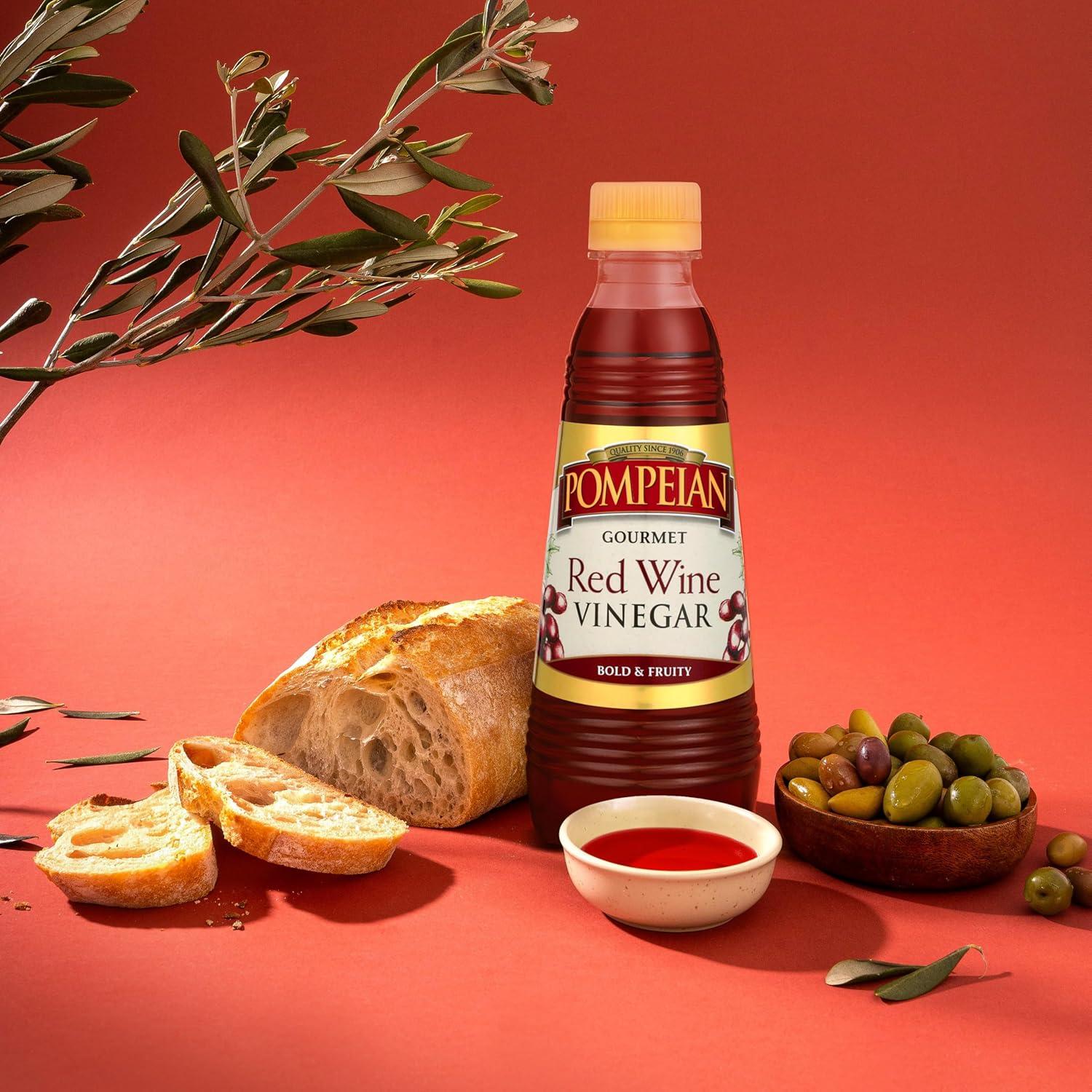 image:imagePompeian Gourmet Red Wine Vinegar Naturally GlutenFree 16 Fl Oz Pack of 6