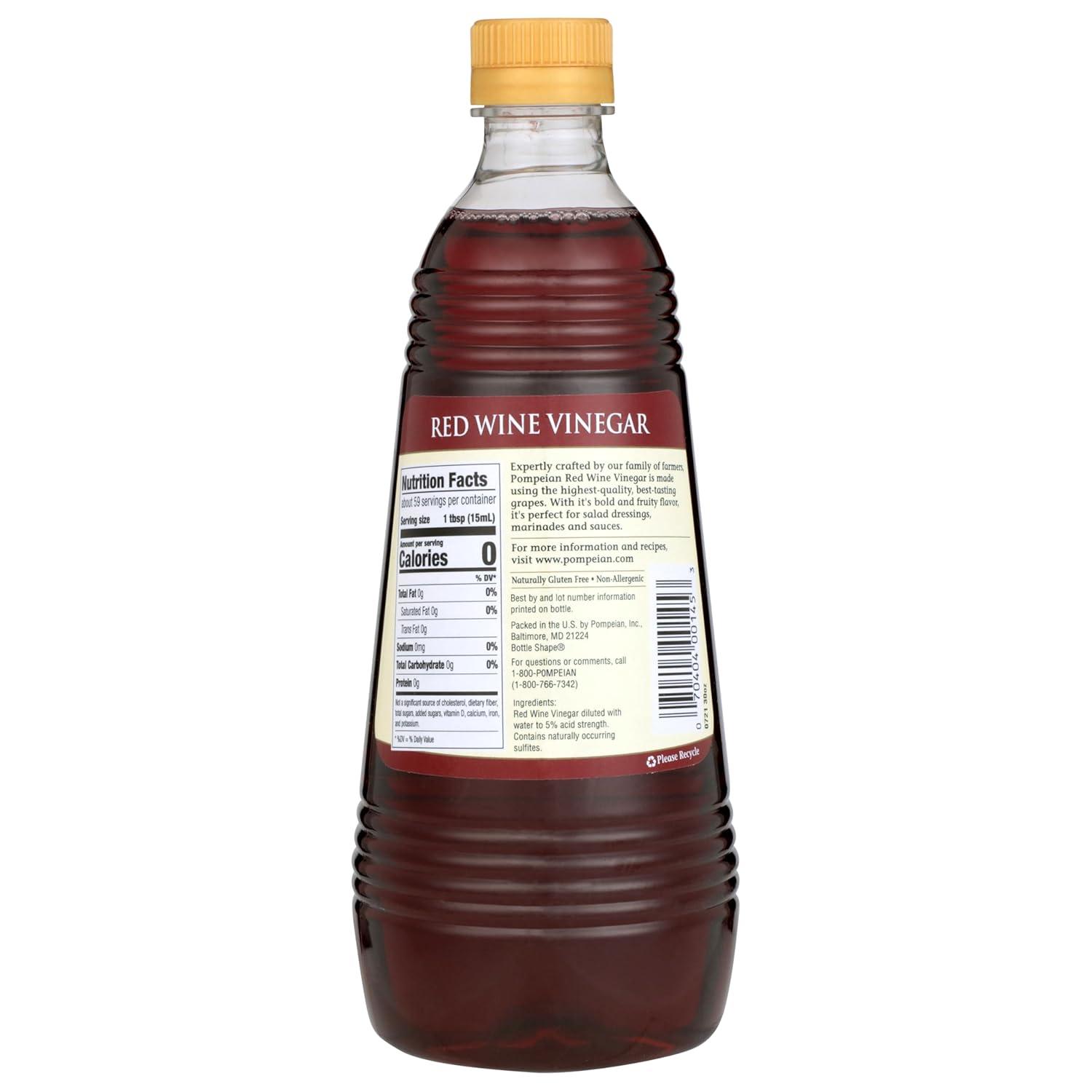 image:imagePompeian Gourmet Red Wine Vinegar Naturally GlutenFree 30 Fl Oz