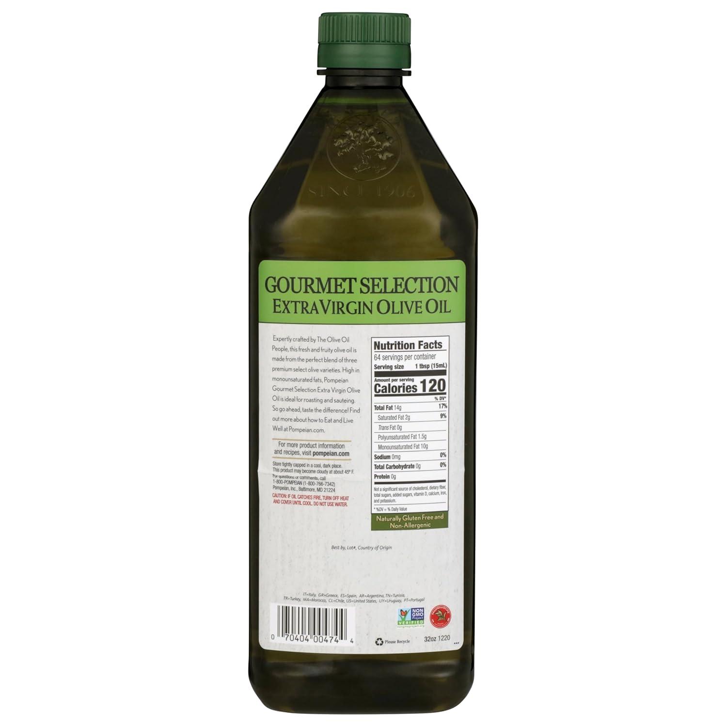 image:imagePompeian Gourmet Selection Extra Virgin Olive Oil Contains Polyphenols First Cold Pressed 32 Fl OzGourmet Selection Extra Virgin Olive Oil