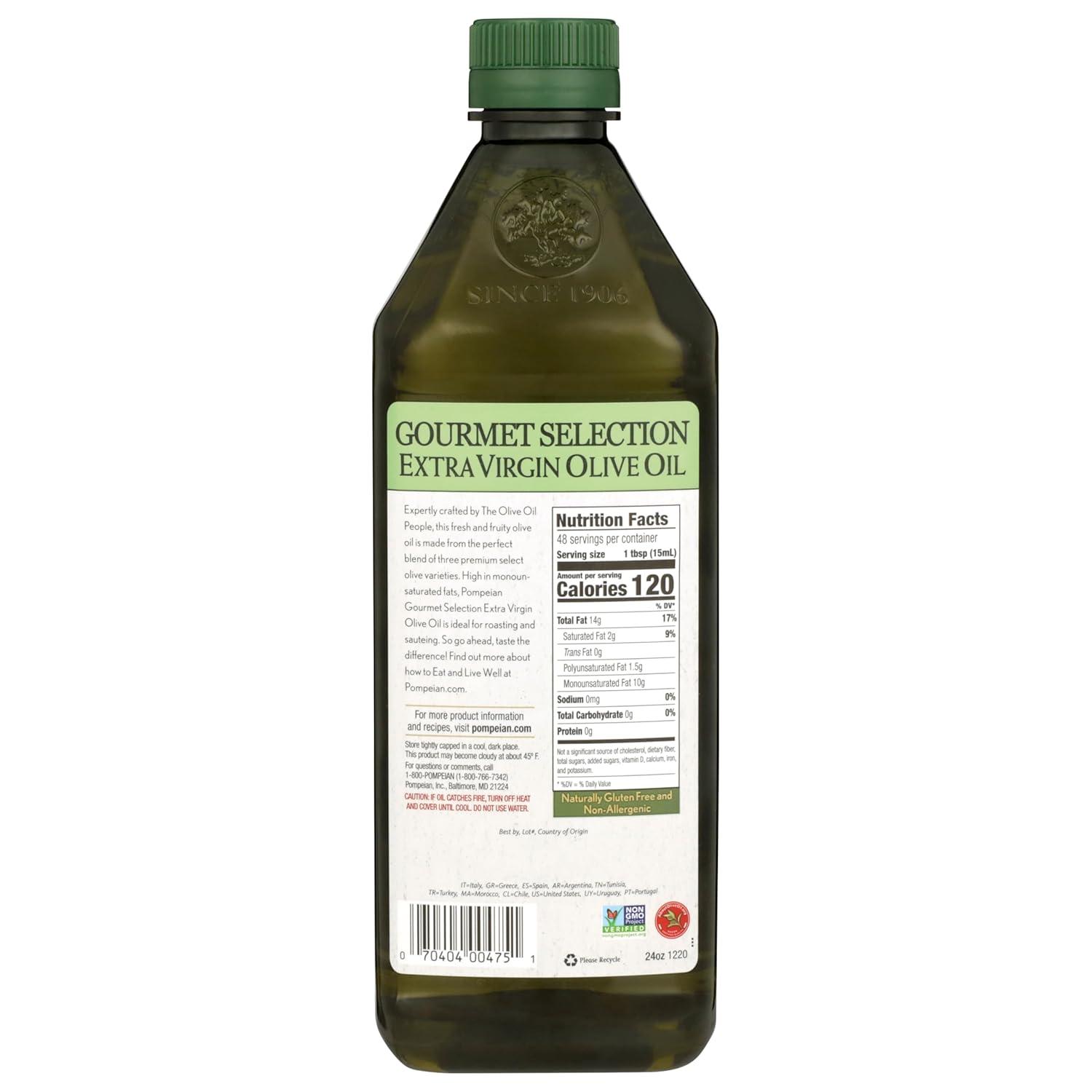 image:imagePompeian Gourmet Selection Extra Virgin Olive Oil Contains Polyphenols First Cold Pressed 32 Fl OzGourmet Selection Extra Virgin Olive Oil