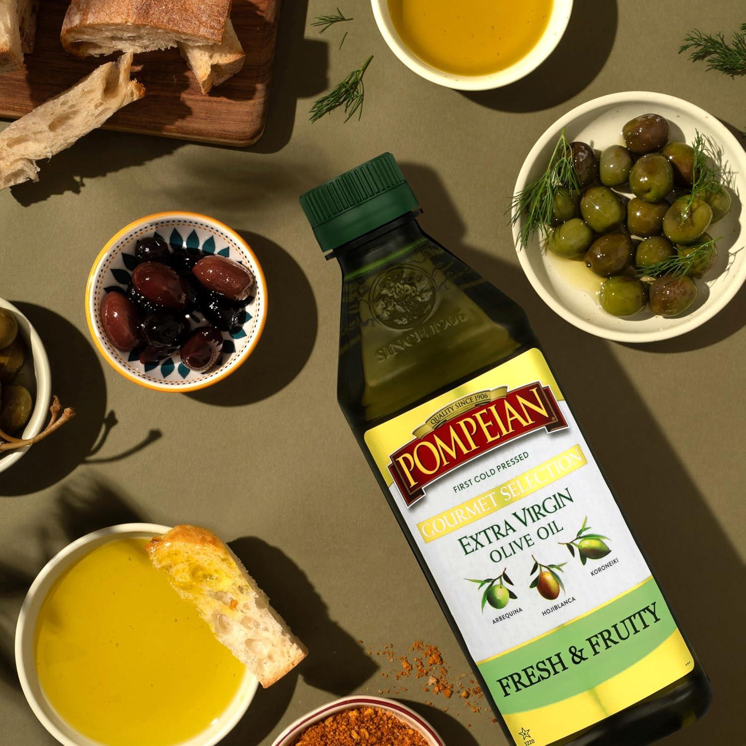 image:imagePompeian Gourmet Selection Extra Virgin Olive Oil Contains Polyphenols First Cold Pressed 32 Fl OzGourmet Selection Extra Virgin Olive Oil