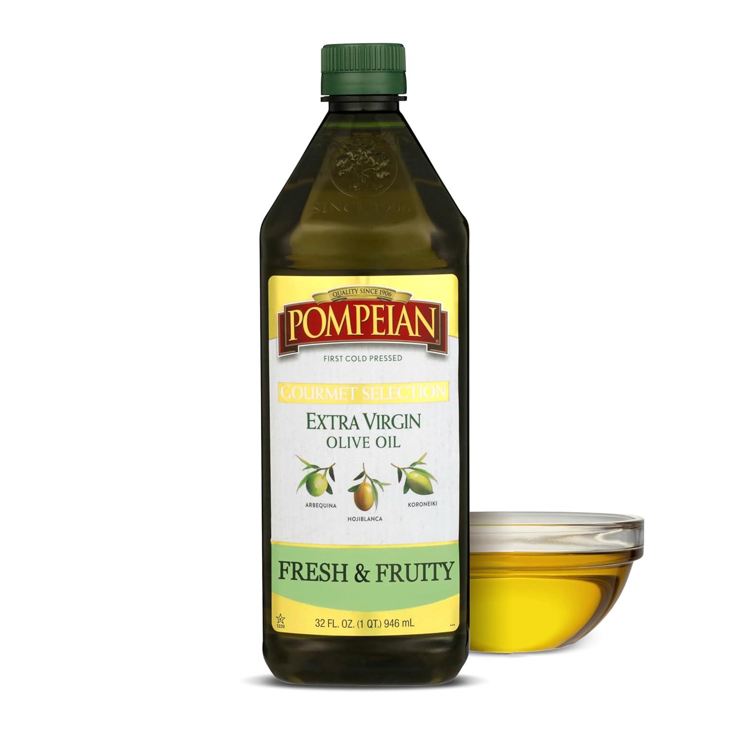 image:imagePompeian Gourmet Selection Extra Virgin Olive Oil Contains Polyphenols First Cold Pressed 32 Fl OzGourmet Selection Extra Virgin Olive Oil