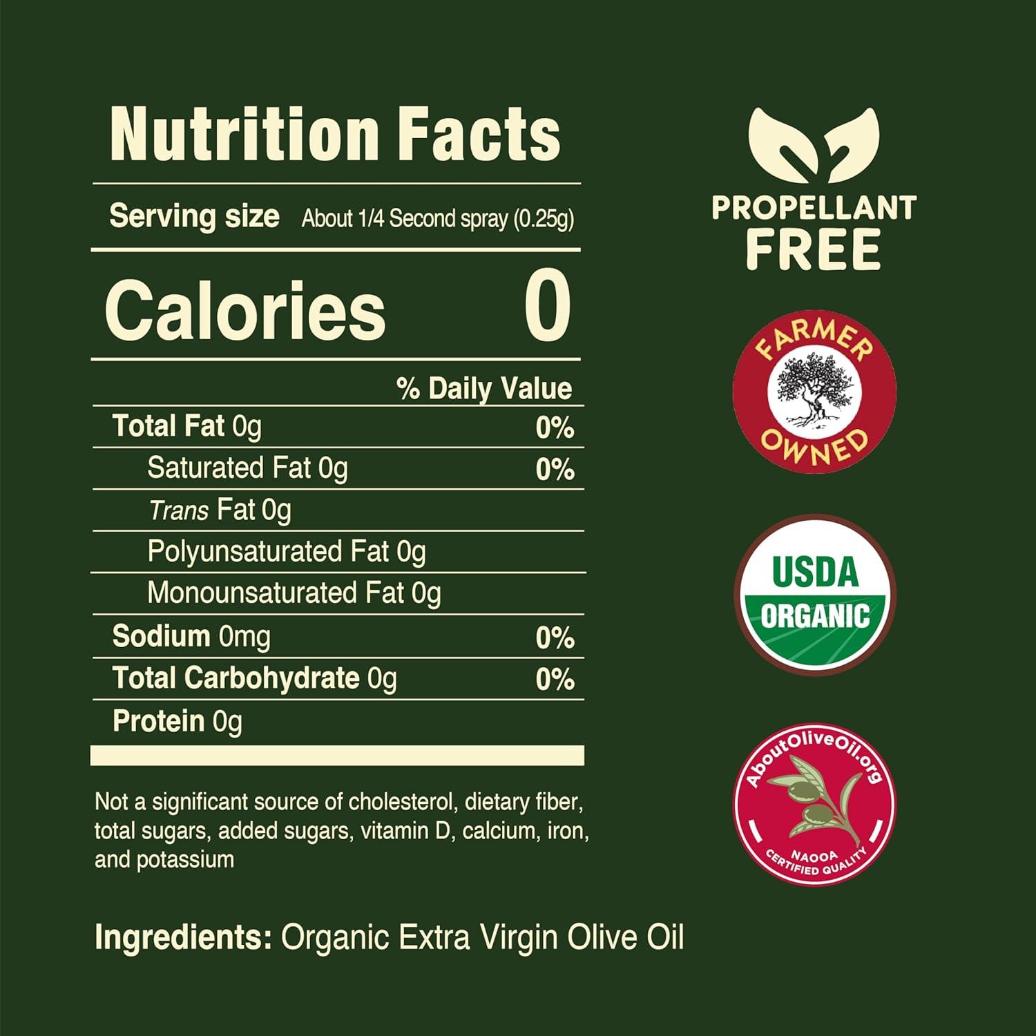image:imagePompeian USDA Certified Organic Extra Virgin Olive Oil NonStick Cooking Spray No Propellants 5 Fl Oz