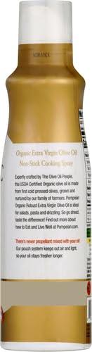 image:imagePompeian USDA Organic Extra Virgin Olive Oil NonStick Cooking Spray FullBodied Perfect for Salads and Pasta Naturally Gluten Free NonAllergenic NonGMO No Propellant 5 FL OZ Single Bottle5 Fl Oz Pack of 2