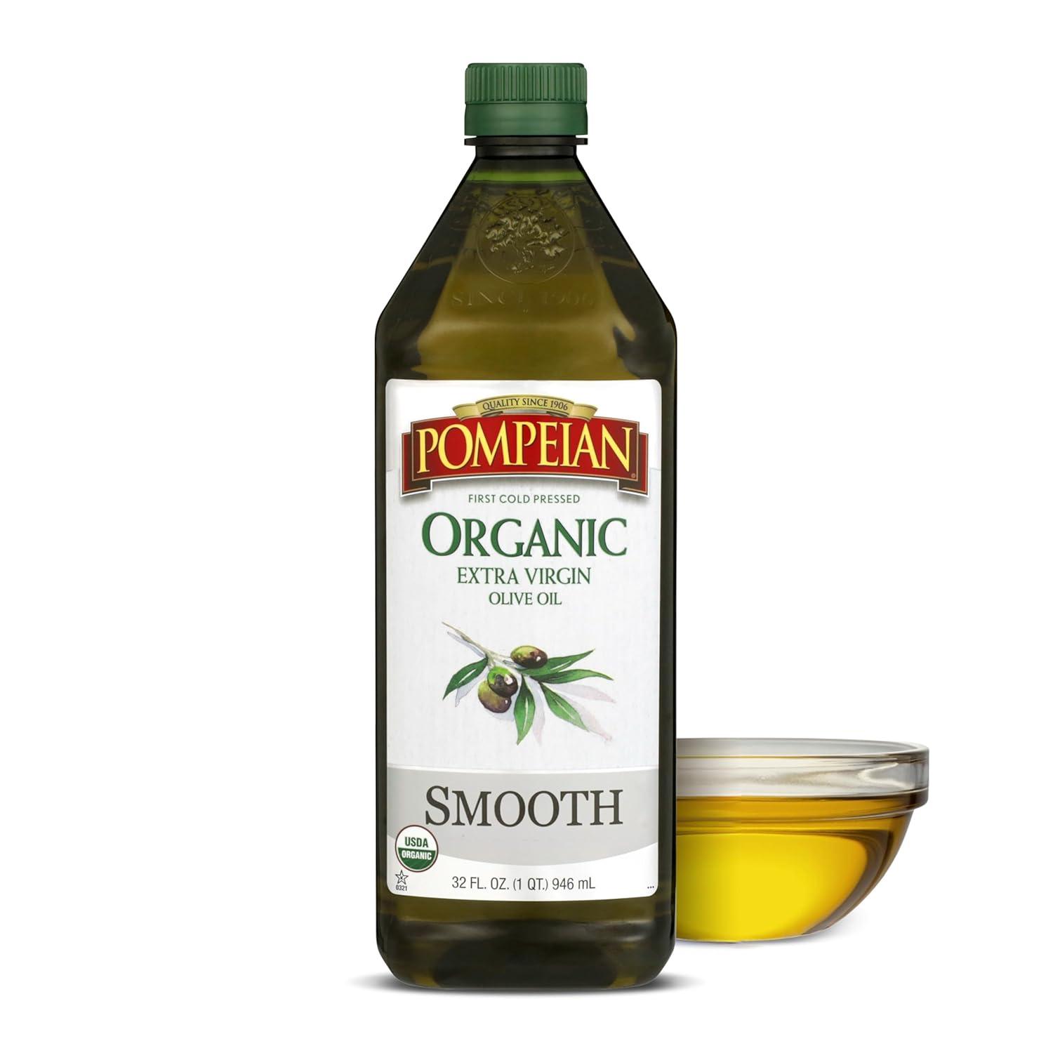 image:imagePompeian USDA Organic Smooth Extra Virgin Olive Oil Contains Polyphenols First Cold Pressed 68 Fl OzOrganic Smooth Extra Virgin Olive Oil