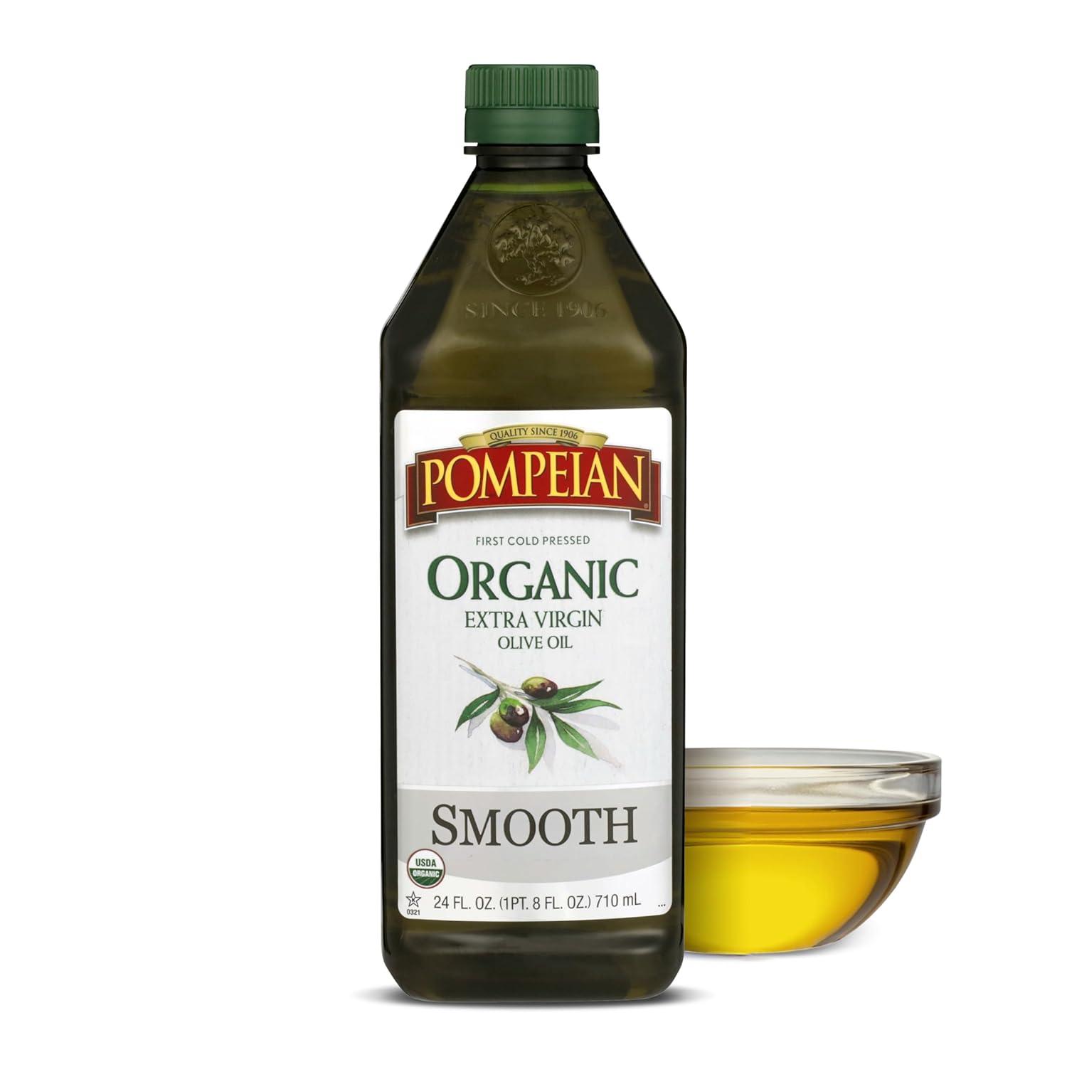 image:imagePompeian USDA Organic Smooth Extra Virgin Olive Oil Contains Polyphenols First Cold Pressed 68 Fl OzOrganic Smooth Extra Virgin Olive Oil