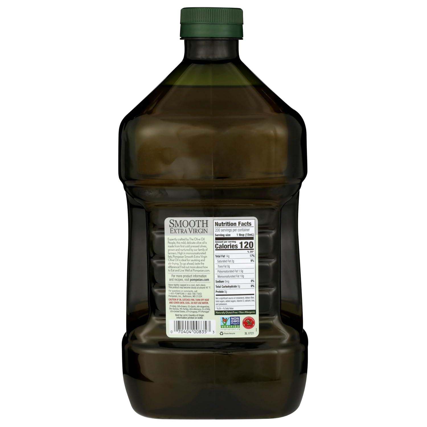 image:imagePompeian USDA Organic Smooth Extra Virgin Olive Oil Contains Polyphenols First Cold Pressed 68 Fl OzSmooth Extra Virgin Olive Oil