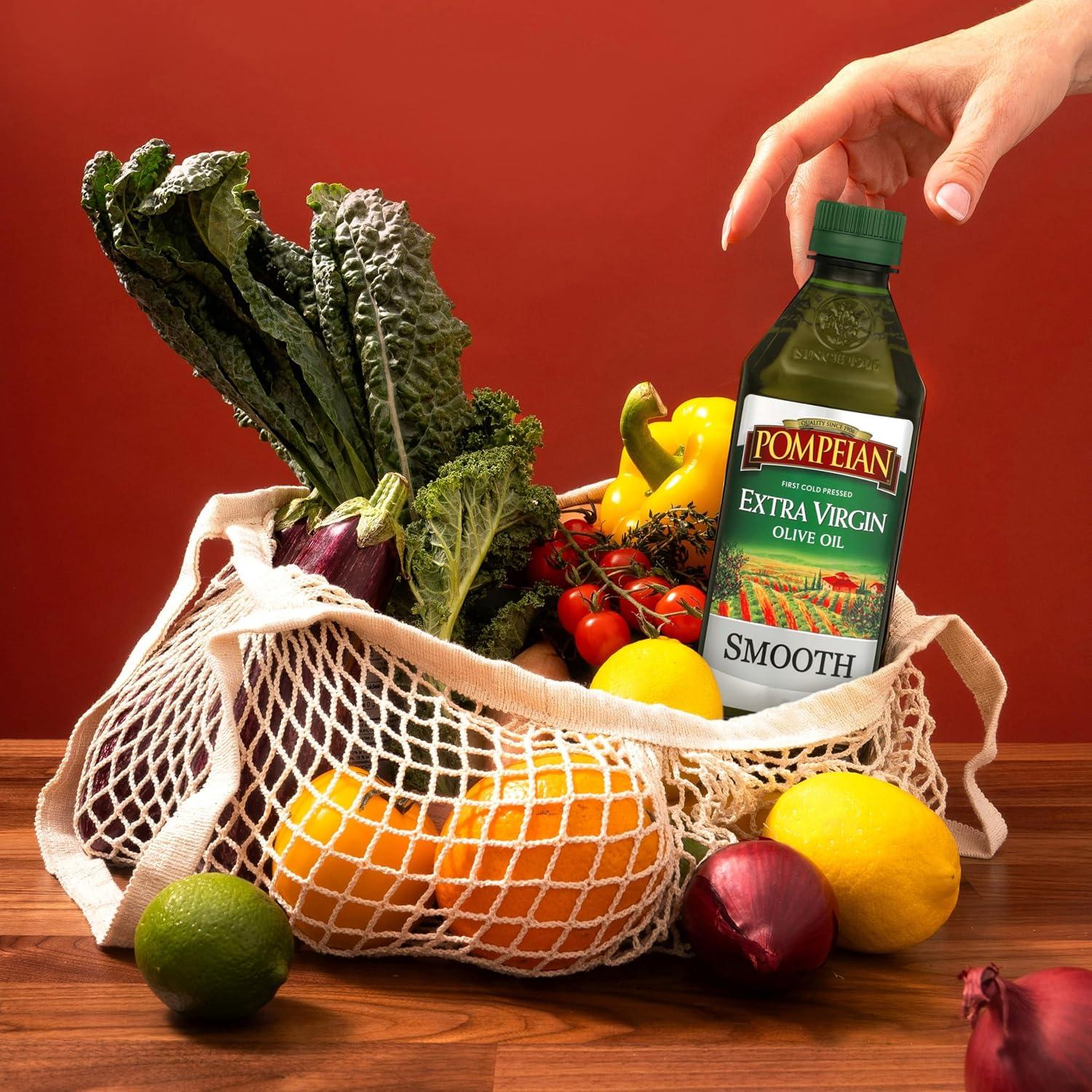 image:imagePompeian USDA Organic Smooth Extra Virgin Olive Oil Contains Polyphenols First Cold Pressed 68 Fl OzSmooth Extra Virgin Olive Oil