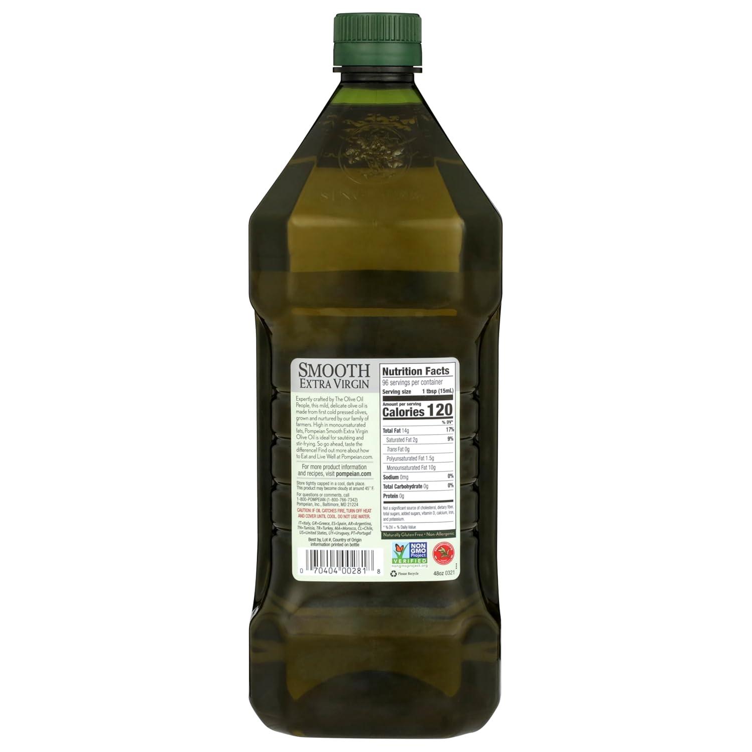 image:imagePompeian USDA Organic Smooth Extra Virgin Olive Oil Contains Polyphenols First Cold Pressed 68 Fl OzSmooth Extra Virgin Olive Oil
