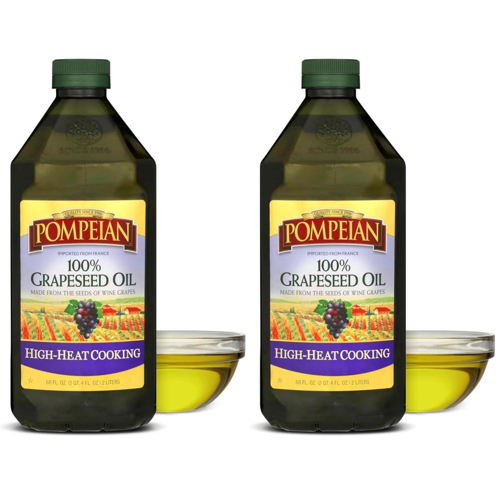 image:imagePompeian 100 Grapeseed Oil Light and Subtle Flavor 24 Fl Oz Pack of 668 Fl Oz Pack of 2