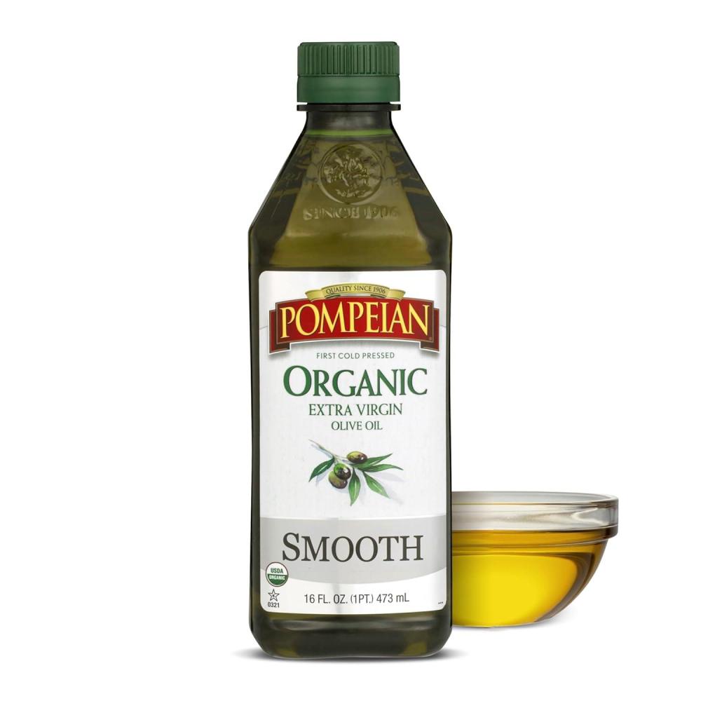 image:imagePompeian USDA Organic Smooth Extra Virgin Olive Oil Contains Polyphenols First Cold Pressed 68 Fl OzOrganic Smooth Extra Virgin Olive Oil