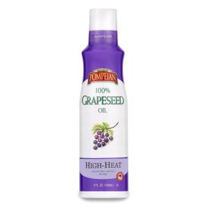 Pompeian 100% Grapeseed Oil Non-Stick Cooking Spray, Perfect for Stir-Frying, Grilling and Sauteing, Naturally Gluten Free, Non-GMO, No Propellants, 5 FL. OZ., Single Bottle(Grapeseed Oil)