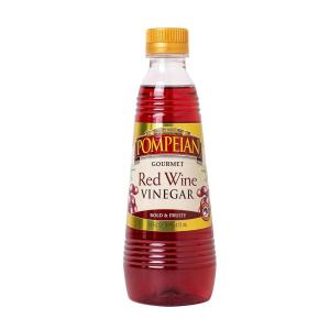 Pompeian Gourmet Red Wine Vinegar, Perfect for Salad Dressings, Marinades & Sauces, Naturally Gluten Free, Non-Allergenic, 16 FL. OZ.(Red Wine Vinegar)