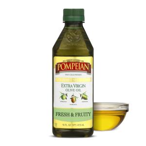 Pompeian Gourmet Selection Extra Virgin Olive Oil, Contains Polyphenols, First Cold Pressed, 32 Fl Oz(Gourmet Selection Extra Virgin Olive Oil)