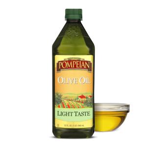 Pompeian Light Taste Olive Oil, High Heat Cooking, Baking & Sauteing, High Smoke Point, 48 Fl Oz(32 Fl Oz (Pack of 1))