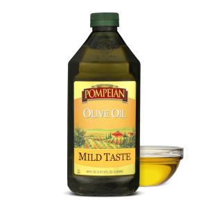 Pompeian Mild Taste Olive Oil, High Heat Cooking, Baking & Sauteing, High Smoke Point, 68 Fl Oz(68 Fl Oz (Pack of 1))