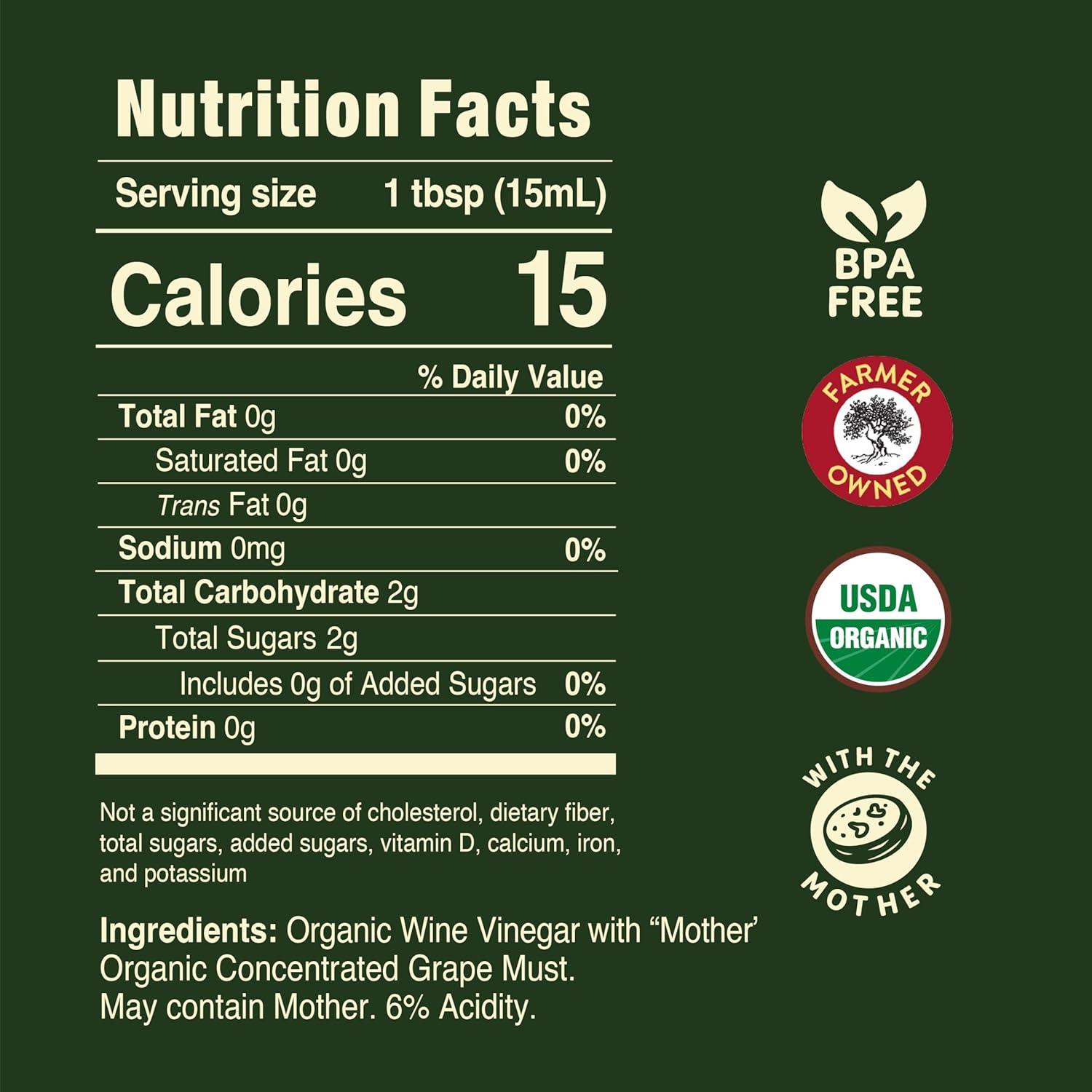 image:imagePompeian Gourmet Organic Balsamic Vinegar NonAllergenic NonGMO 16 Fl Oz