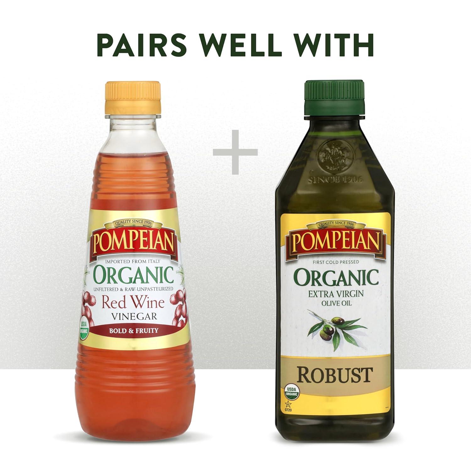image:imagePompeian Gourmet Organic Red Wine Vinegar Unfiltered amp Unpasteurized 16 Fl OzOrganic Red Wine Vinegar