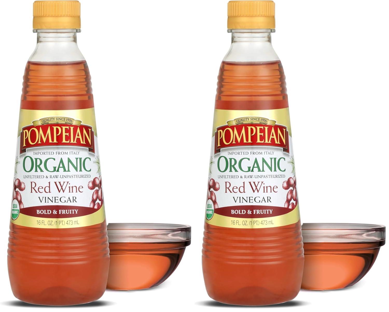 image:imagePompeian Gourmet Organic Red Wine Vinegar Unfiltered amp Unpasteurized 16 Fl OzOrganic Red Wine Vinegar