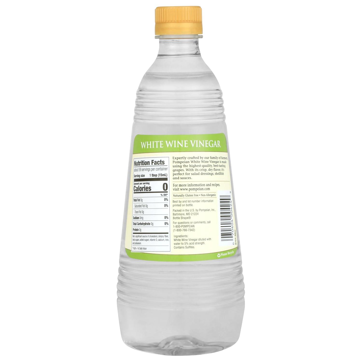 image:imagePompeian Gourmet White Wine Vinegar Bright amp Fresh Flavor 16 Fl Oz Pack of 6White Wine Vinegar