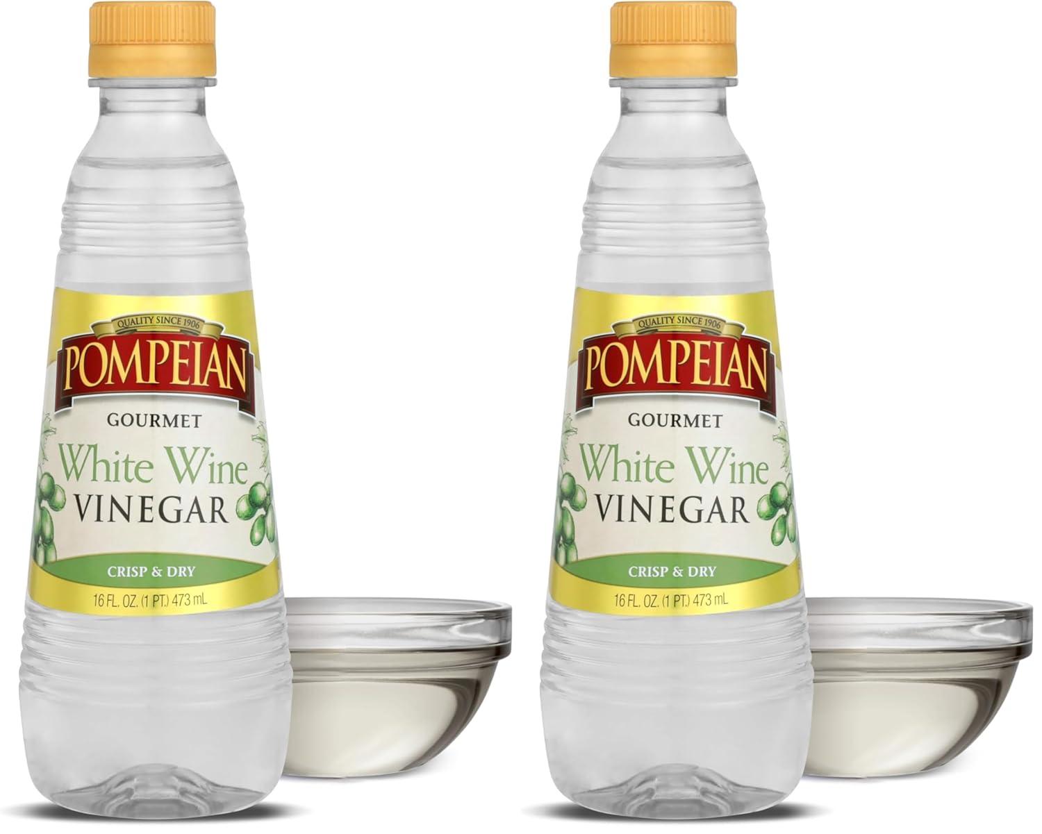 image:imagePompeian Gourmet White Wine Vinegar Bright amp Fresh Flavor 16 Fl Oz Pack of 6White Wine Vinegar