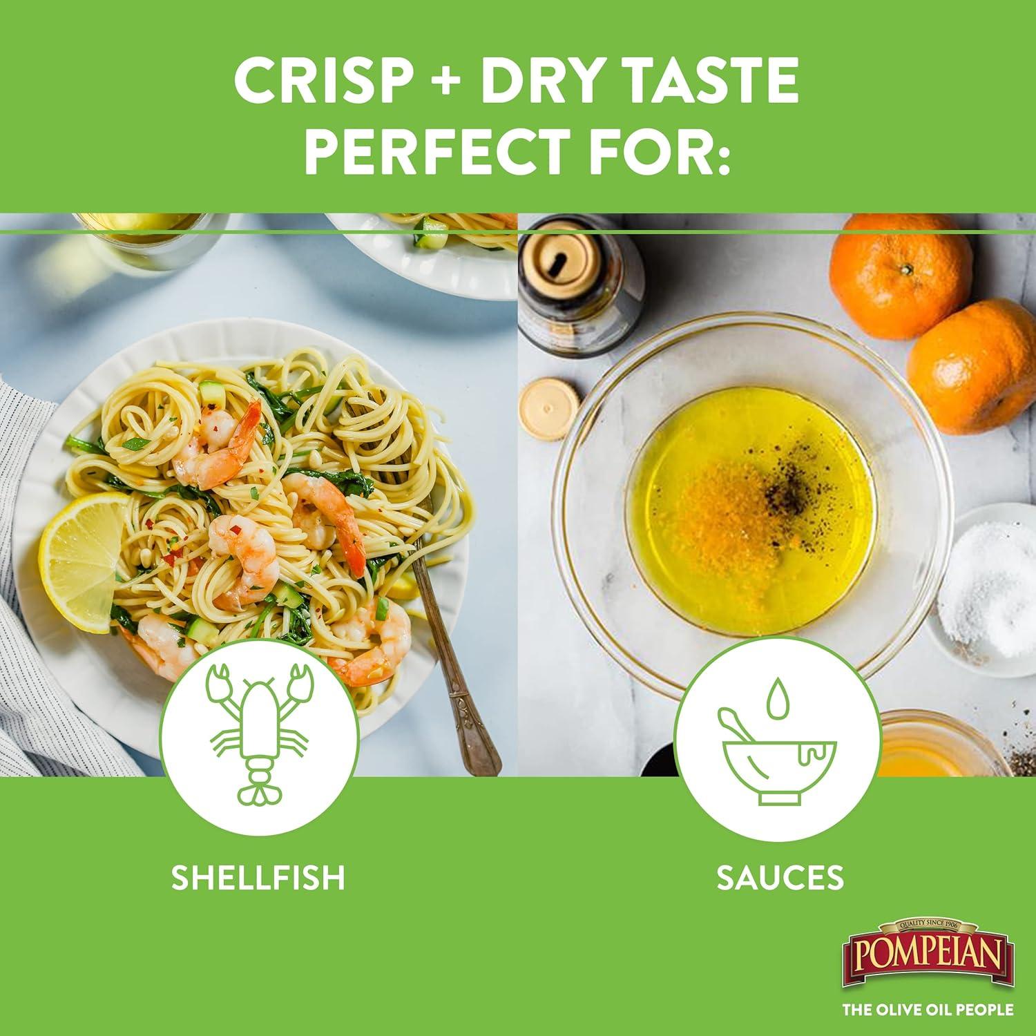 image:imagePompeian Gourmet White Wine Vinegar Bright amp Fresh Flavor 16 Fl Oz Pack of 6White Wine Vinegar