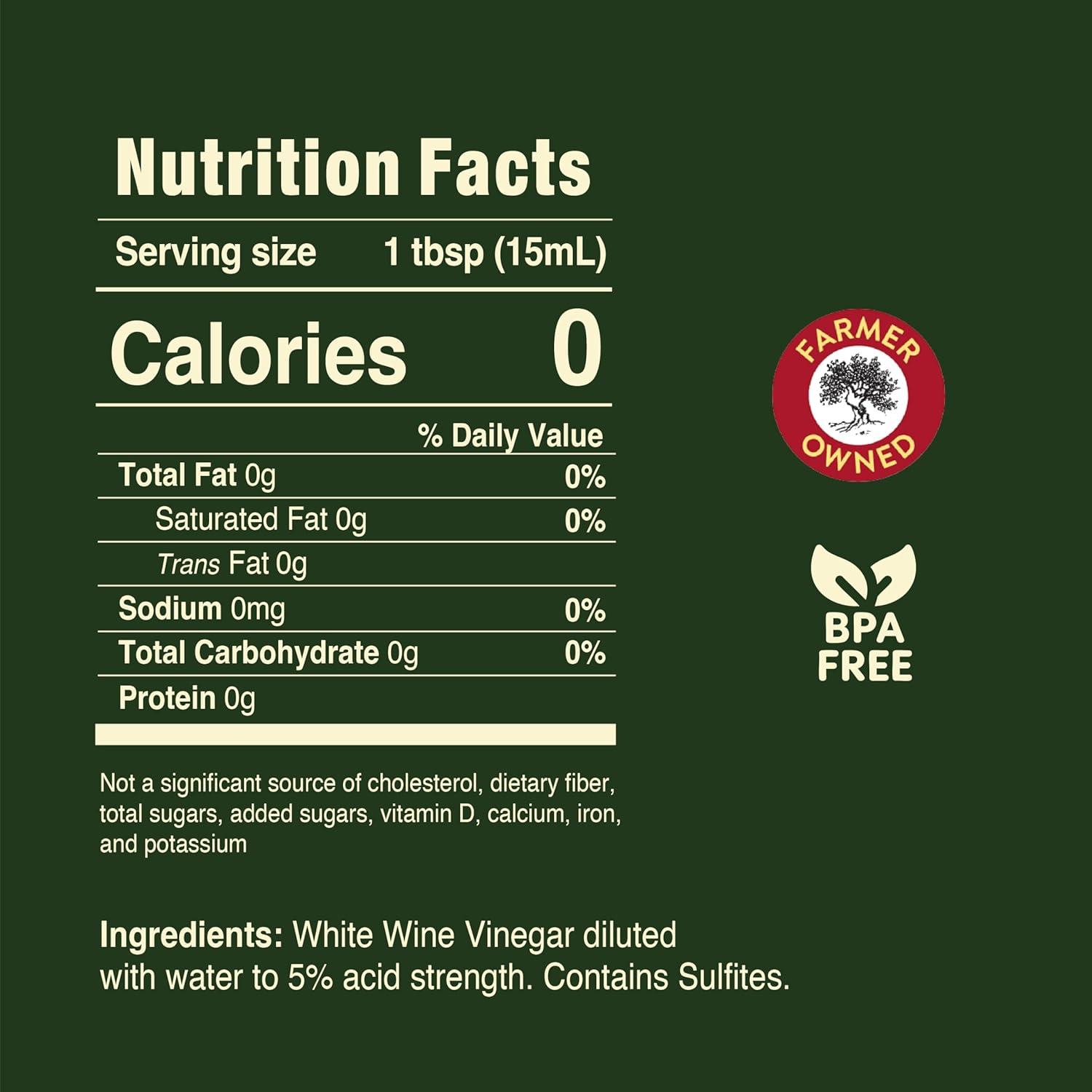 image:imagePompeian Gourmet White Wine Vinegar Bright amp Fresh Flavor 16 Fl Oz Pack of 6White Wine Vinegar