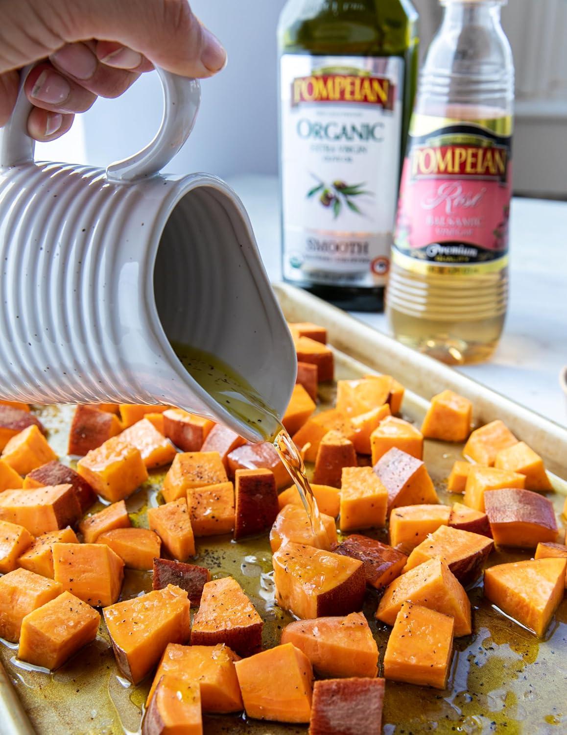 image:imagePompeian Gourmet Balsamic Ros Vinegar Perfect for Salad Dressings Marinades Drizzling amp Vegetables Naturally Gluten Free 16 Fl Oz